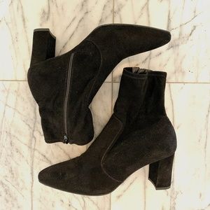 Black Suede Boots by Inez - EUC - Size 8.5 W